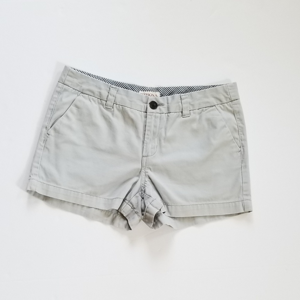 Merona Gray Chino Shorts Sz 4